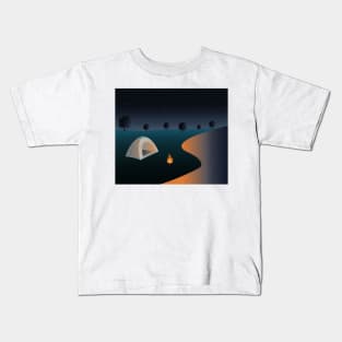 Camping under the stars Kids T-Shirt